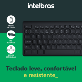 Teclado Intelbras TSI 50 Sem Fio Preto