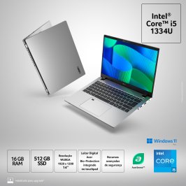 Notebook Acer TravelMate TMP214-56-72UM (14″ WUXGA, i7-1355U, 16GB RAM, 512GB SSD)